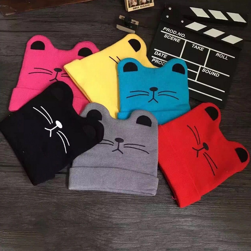 Mũ Cotton Mềm Đính Tai Hoạt Hình Giữ Ấm Mùa Thu Đông Cho Bé