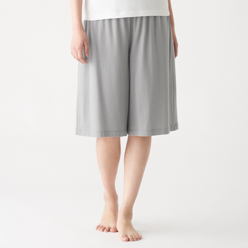 Muji Quần Lửng Vải Jersey Rayon Cotton