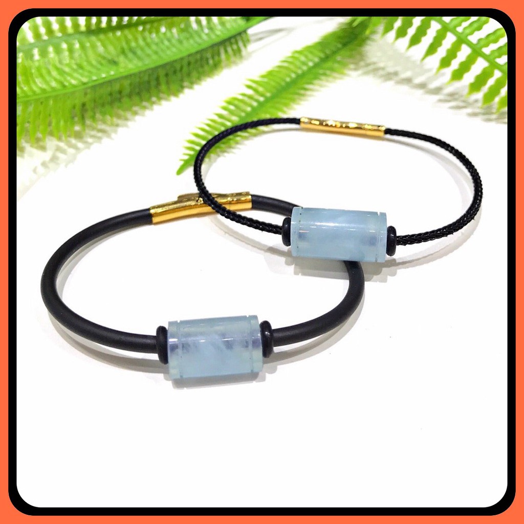 Vòng tay Lu Thống Aqua xanh dương tết Dây Thái thiên nhiên năng lượng, may mắn - Hợp mệnh Thủy, Mộc