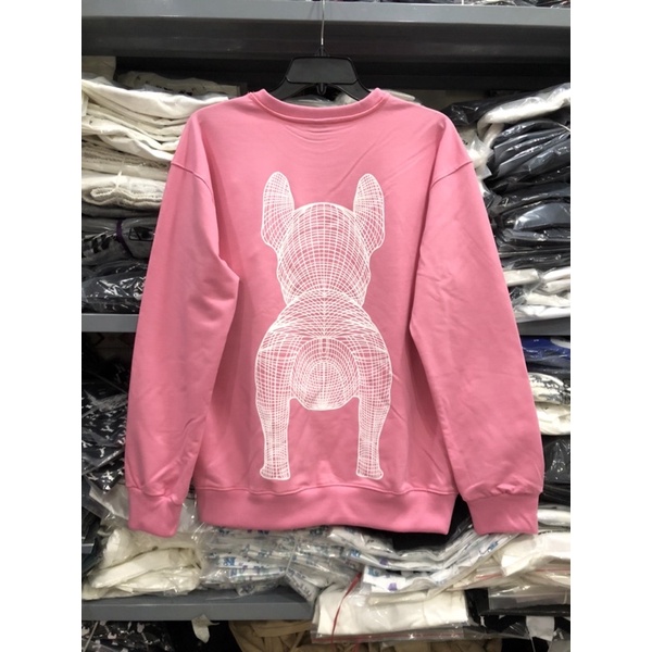 Sweater life work màu hồng siêu cưng