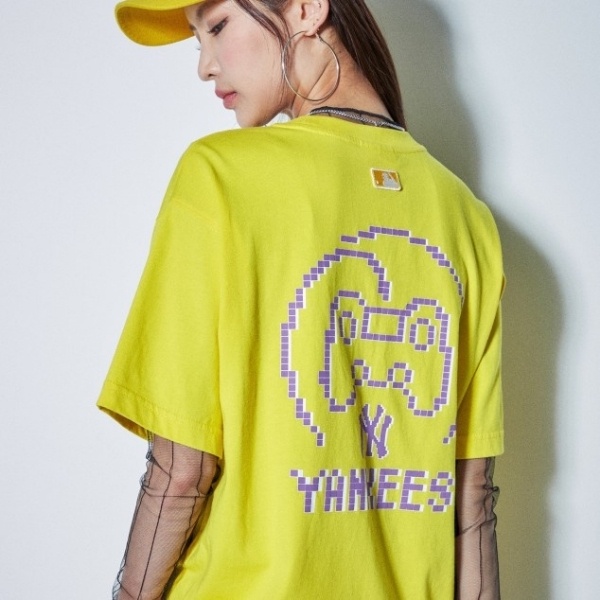 Áo thun chính hãng MLB Play Game Overfit Tshirt Mustard