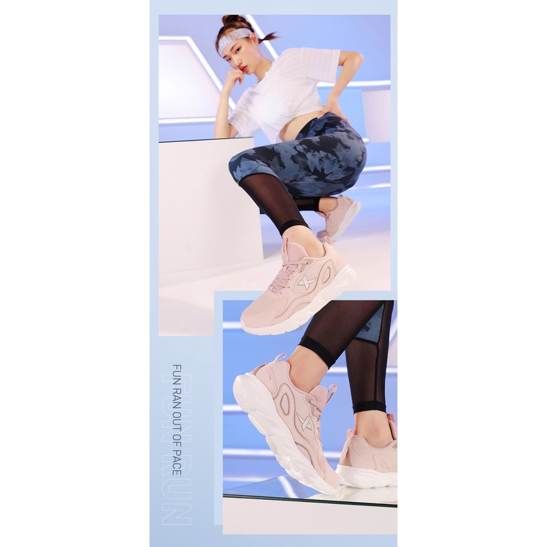 Giày thể thao chạy bộ XTEP mềm mại chống sốc chống trượt chống mài mòn gọn nhẹ thời trang dành cho nữ