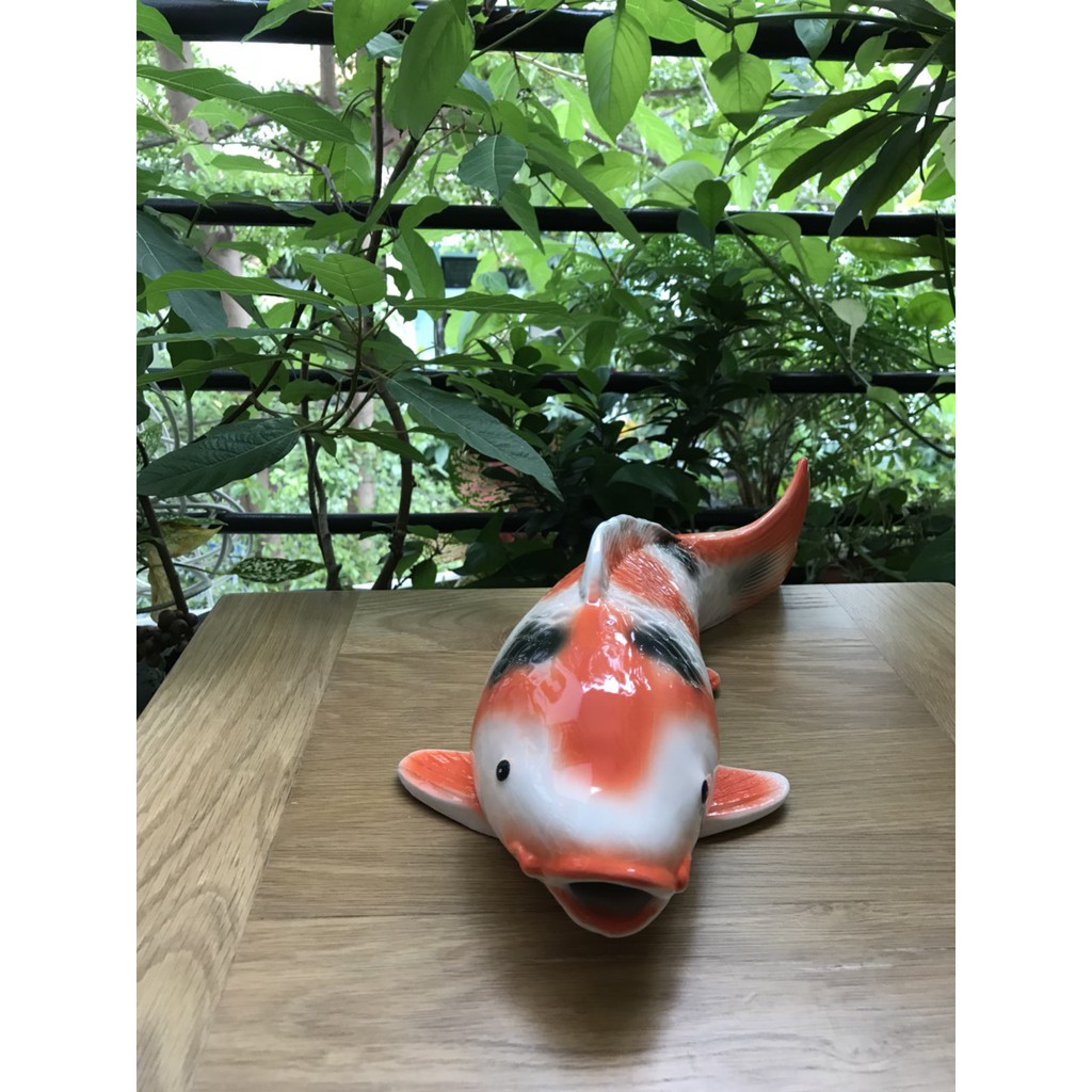 Cá koi nhật gốm sứ trang trí decor