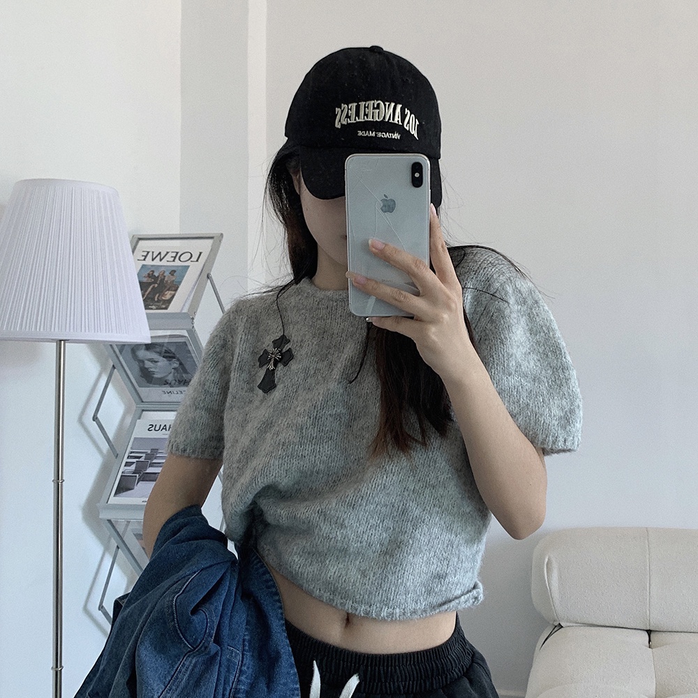 Mũ Lưỡi Trai Che Nắng In Chữ Cái Kiểu Retro Nhật Bản Dễ Phối Đồ