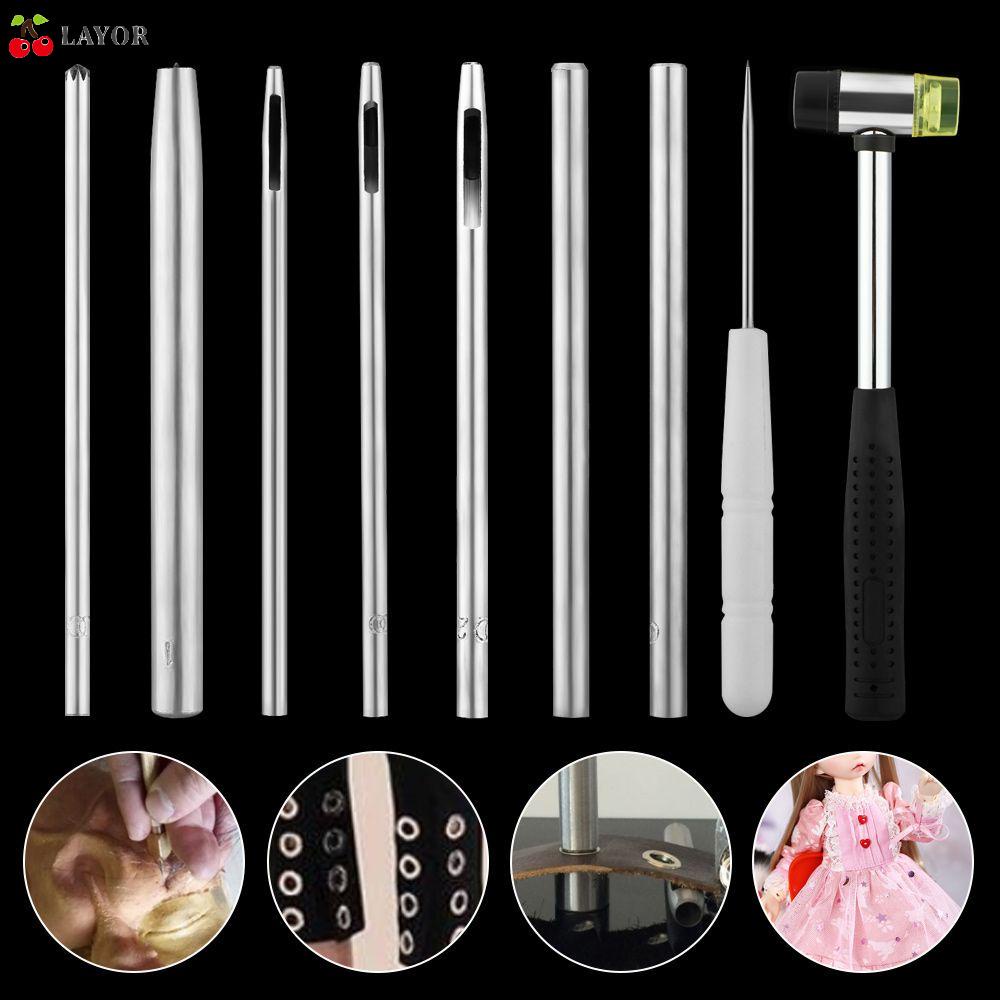 Dụng cụ đục lỗ gắn đinh tán mini hình nấm cho túi/ giày búp bê nhiều kiểu tùy chọn
