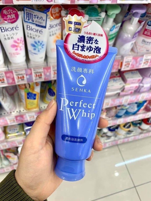 Sữa rửa mặt SenKa Perfect whip trắng, hồng, xanh