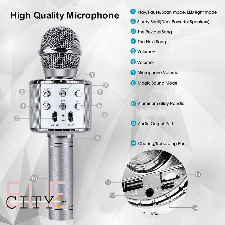 Ele} Micro Bluetooth-GIÁ CỰC RẺ - HÁT KARAOKE CỰC ĐÃ