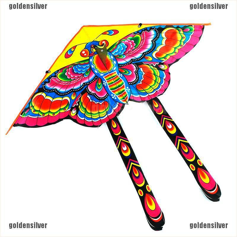 1 Bộ Diều Bay Hình Bướm Có Tay Cầm Kích Thước 90 * 50CM