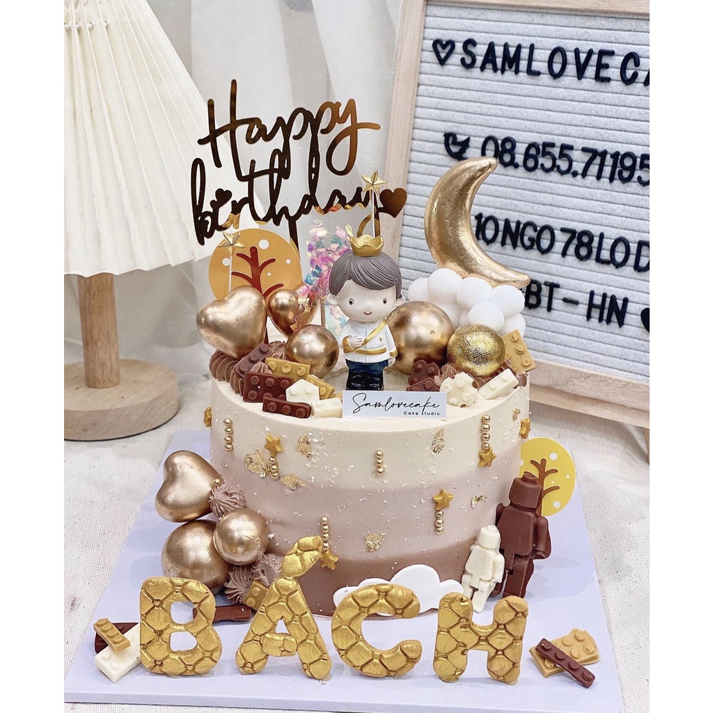 Set que sắt trang trí sao vàng/bạc + tim vàng/bạc