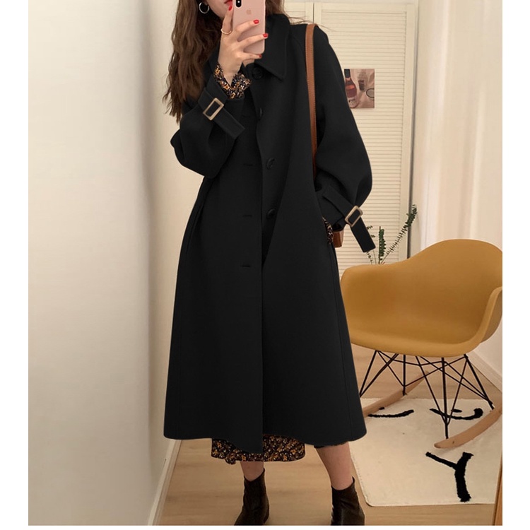 Áo Khoác Len Hai Mặt Dáng Rộng Thời Trang Thu Đông Hàn Quốc Cho Nữ 2021 | BigBuy360 - bigbuy360.vn