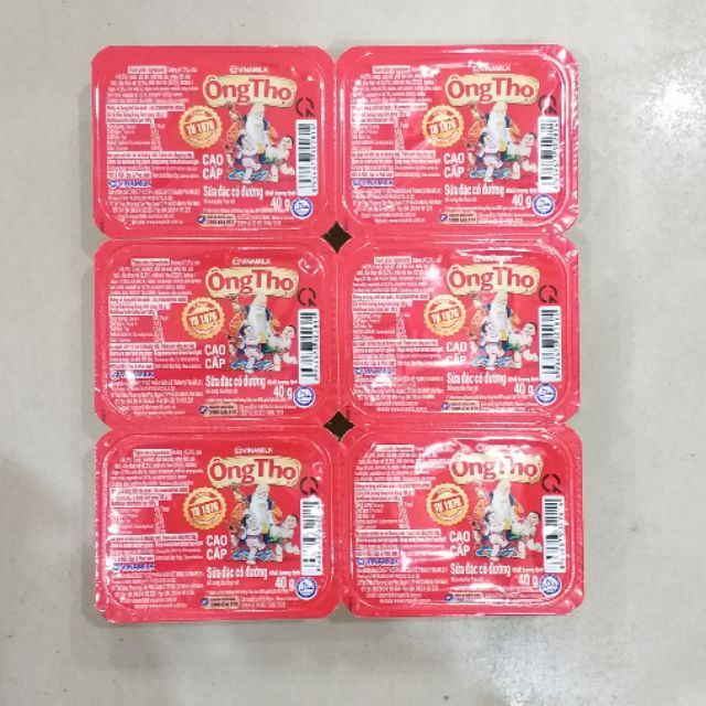 Sữa đặc có đường Ông Thọ vỉ 6 hộp x 40g