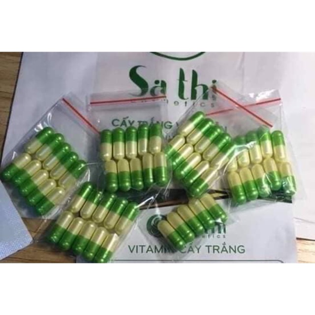 Combo 10 viên vitamin cấy trắng vĩnh viễn Sa Thị