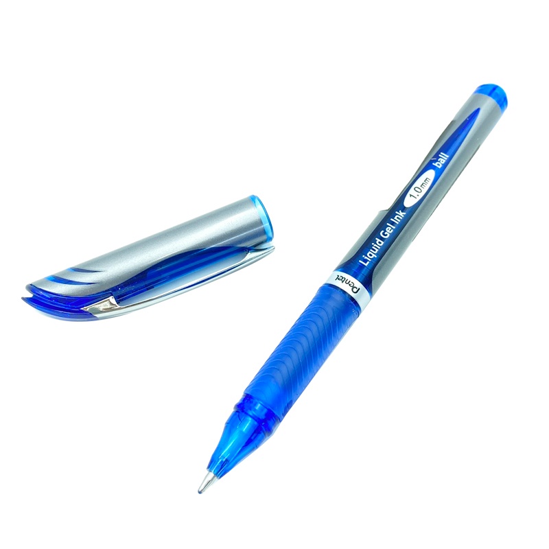 Bút Bi Nước Bấm 1mm Pentel - Mực Xanh