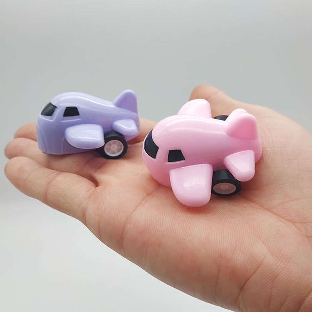 Set 2 máy bay đồ chơi mini bằng nhựa màu kẹo dễ thương cho bé