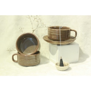 Bộ Tách Cafe Gốm Sứ (cốc và đĩa)