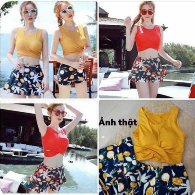 (Siêu phẩm hè 2020) Bikini chân hoa hottrend 2020