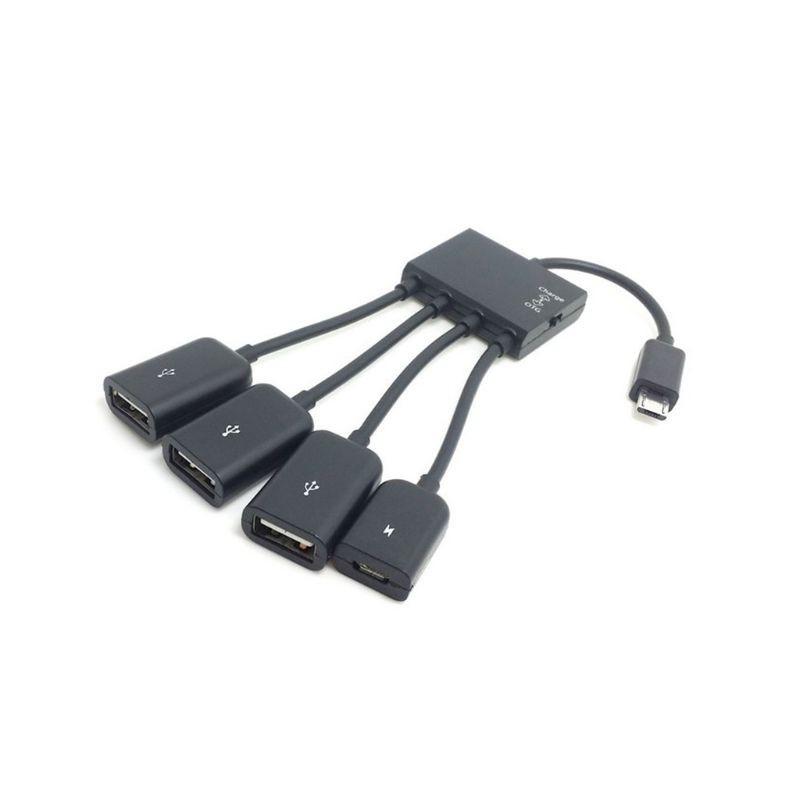 Hub OTG truyền dữ liệu cổng Micro USB ra 4 cổng tiện dụng cho Samsung Xiaomi Huawei