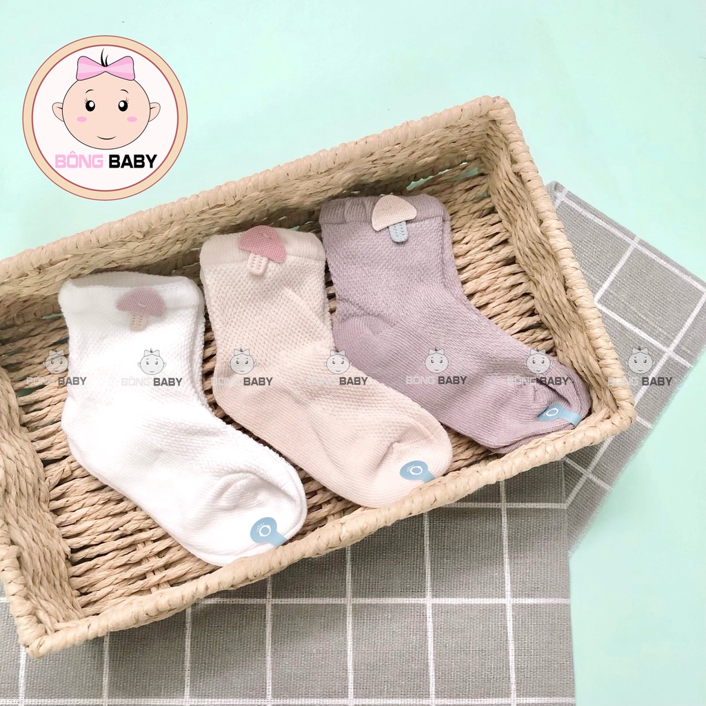 Set 3 đôi tất xuất Hàn Nemo Baby cho bé trai, bé gái - Tất lưới Hè - Thu cao cấp chất liệu cotton mềm mịn,  thoáng mát