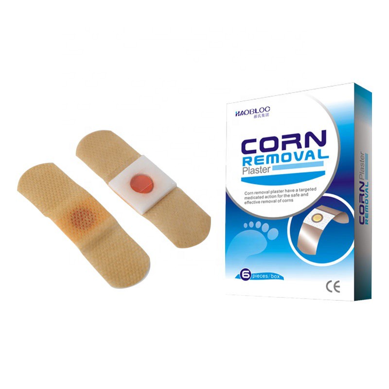 Miếng dán giảm mụn cóc Corn Removal Plaster HAOBLOG, hiệu quả và an toàn - Hộp 6 miếng