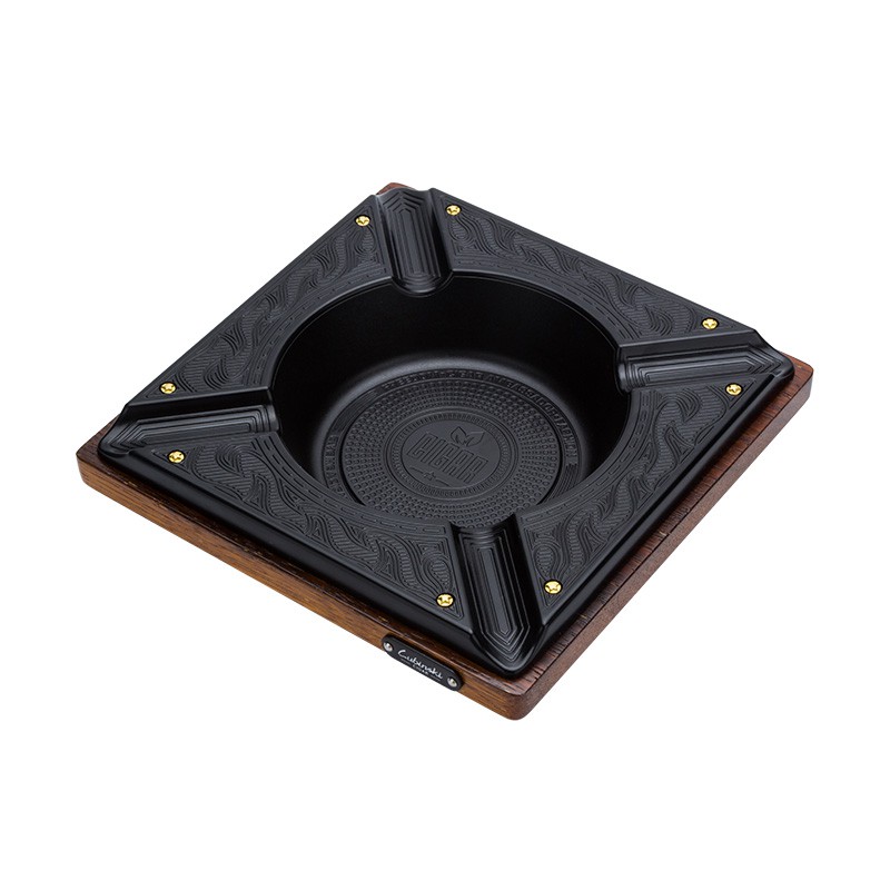 {Size To} Gạt Tàn 4 Điếu Lubinski YJA-20005 Bằng Gỗ Phối Kim Loại Cao Cấp