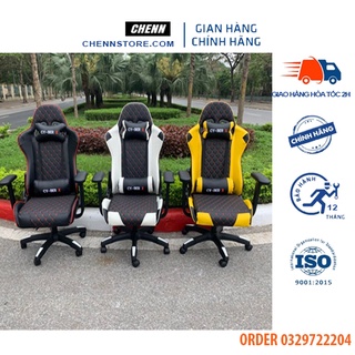 Ghế gaming CYBER, nâng hạ ngã lưng xoay 360 độ tay điều chỉnh, ghế chơi game Cy-ber, giá rẻ dưới 2 triệu.