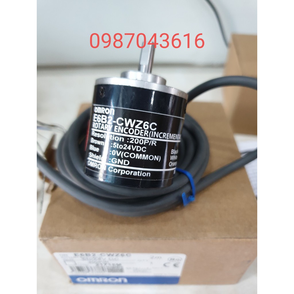Encorder E6B2-CWZ6C omron 100 xung, 200 xung, 360 xung,400 xung,500 xung 1024 xung, 1000 xung, 200, 600 xung,2000 xung