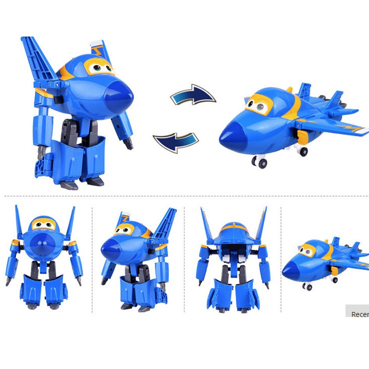 Super wings đội bay siêu đẳng đồ chơi mô hình máy bay biến thành rô bốt mini nhân vật Jerome cuồng phong