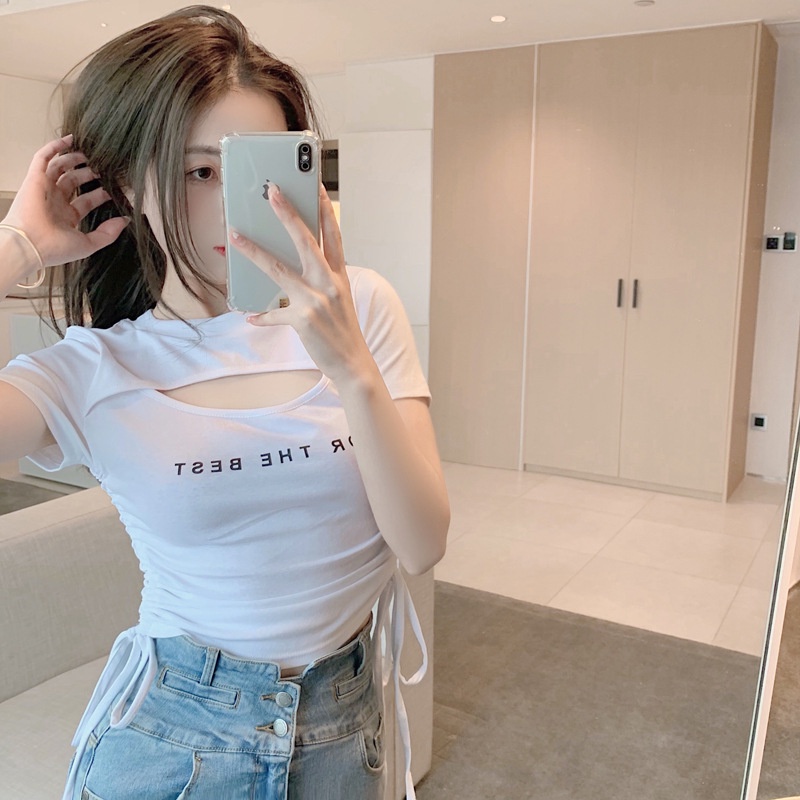 Áo kiểu nữ, áo nữ chất borip thắt dây eo nhiều màu freesize 45-48kg alohashop91