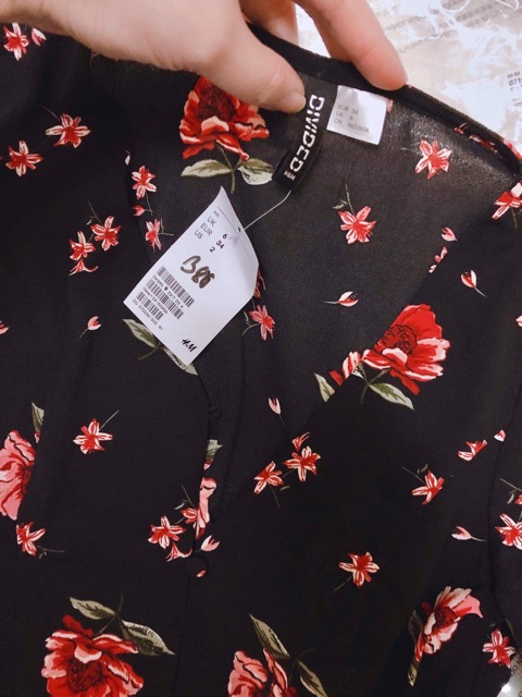 [Auth] Váy hoa tay bèo H&M xách tay (size S)