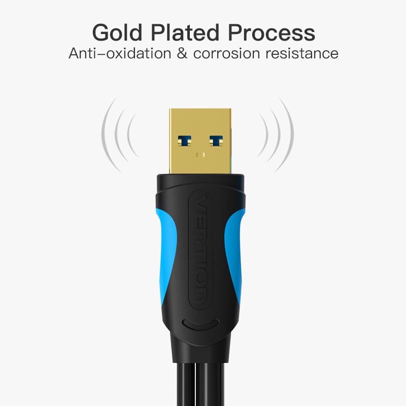Vention Micro USB 3.0 Dual USB With Power Supply Cable Male To Male 5Gbps Data Sync For Phone | BigBuy360 - bigbuy360.vn