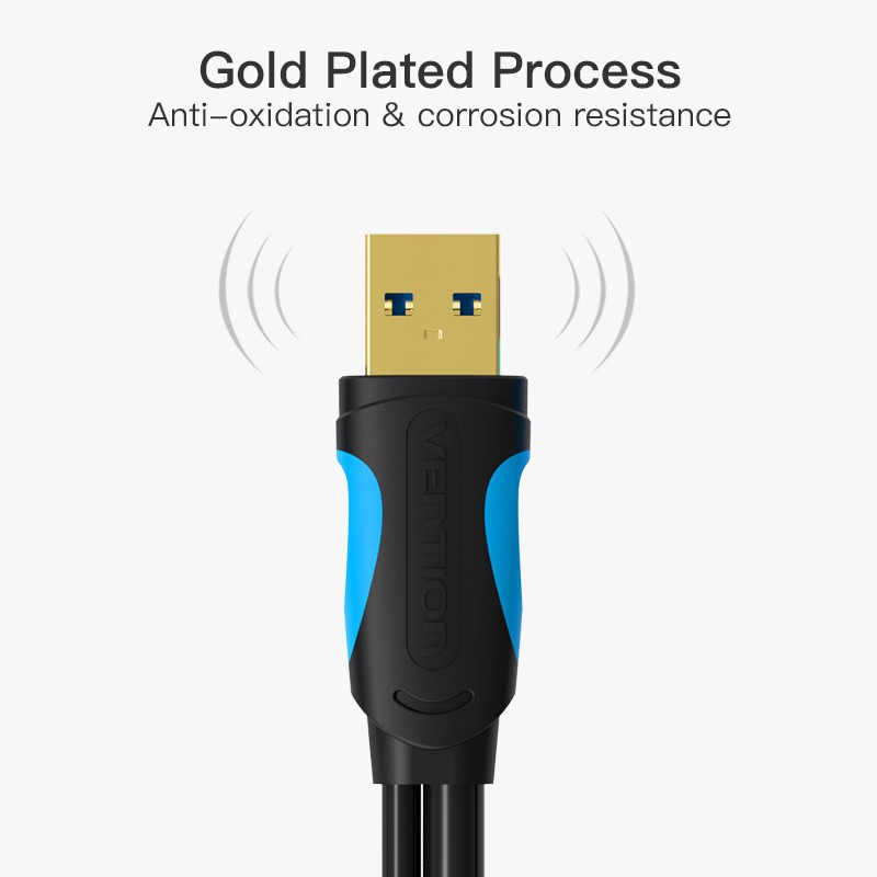 Vention Micro USB 3.0 Dual USB With Power Supply Cable Male To Male 5Gbps Data Sync For Phone | WebRaoVat - webraovat.net.vn