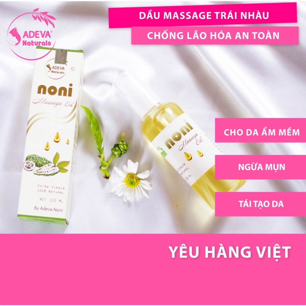 Dầu massage dưỡng da trái nhàu⚡️FREE SHIP⚡️Da ẩm mềm, ngừa mụn, tái tạo da⚡️Noni Massage Oil⚡️sarah_viet_naturals