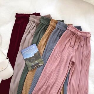 Thanh lý siêu lỗ Quần sớ, quần ống rộng, quần culottes xếp ly siêu hot