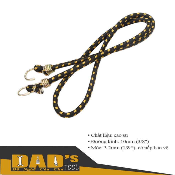 DÂY RÀNG HÀNH LÝ CAO SU 60/120/180CM - TOLSEN 62237/39/40
