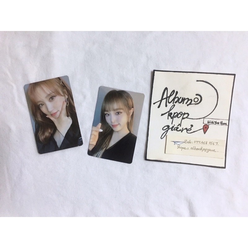 IZone photocard Releer như hình.