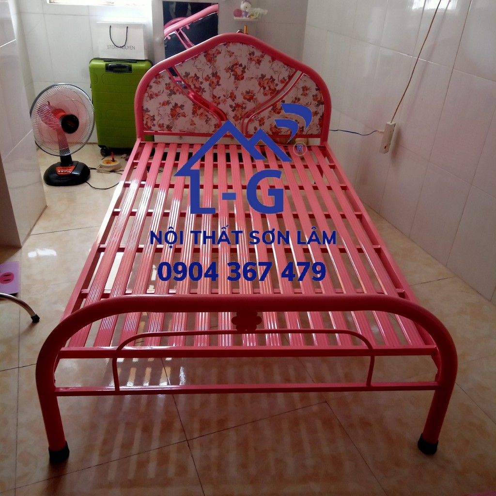 GIƯỜNG SẮT ĐƠN GIÁ RẺ 1M2 - GIƯỜNG 1 NGƯỜI NẰM