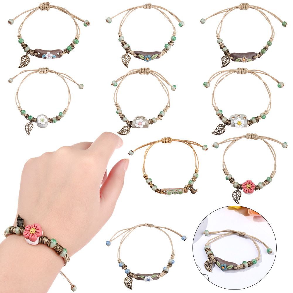 LUOL [Hàng giao ngay]Vòng tay chuỗi hạt dễ thương ngọt ngào thanh lịch sáng tạo cho học sinh nữ