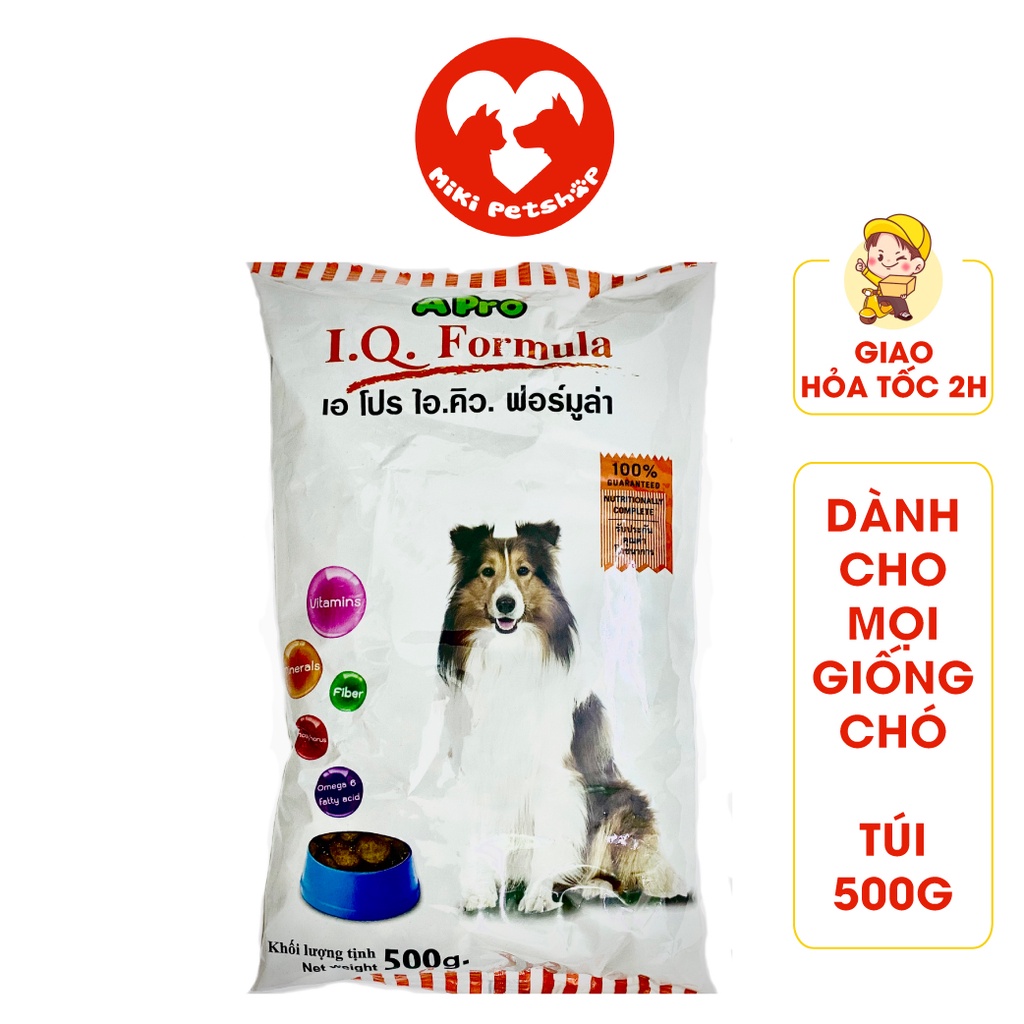 Thức Ăn Cho Chó Hạt Khô Apro IQ Dog Formula Gói 500g - Miki Petshop