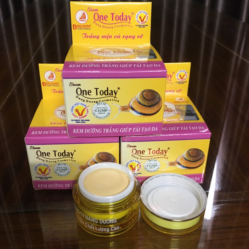 Kem dưỡng trắng da giúp tái tạo da One Today ốc sên 9g