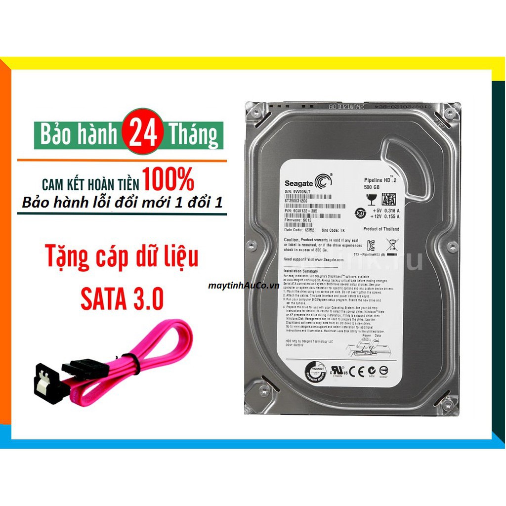 ổ cứng HDD 500GB Seagate ( PC ) Máy tính để bànLưu dữ liệuMới 100% 95