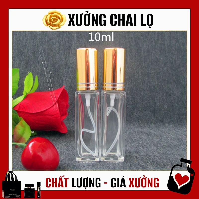 Lọ Chiết Nước Hoa ❤ TOP GIÁ RẺ ❤ Chai lọ chiết nước hoa 10ml vuông đựng dầu thơm , phụ kiện du lịch