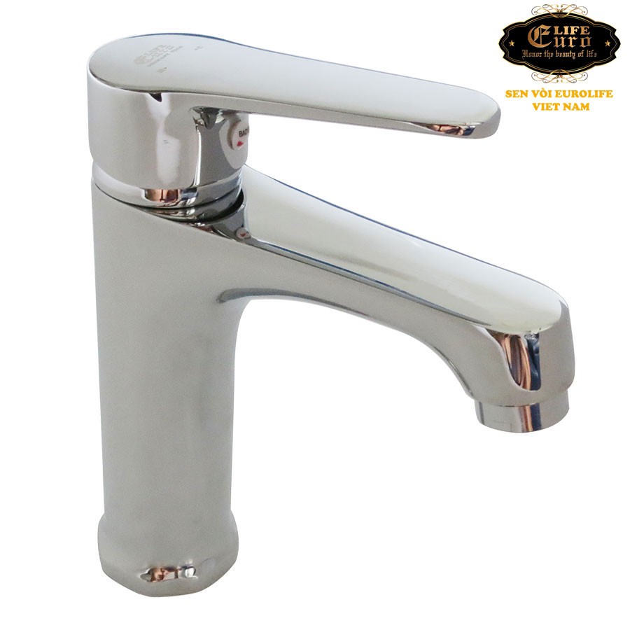 Vòi Lavabo nóng lạnh Đồng mạ Chrome Eurolife EL-7002 NEW (Trắng bạc)