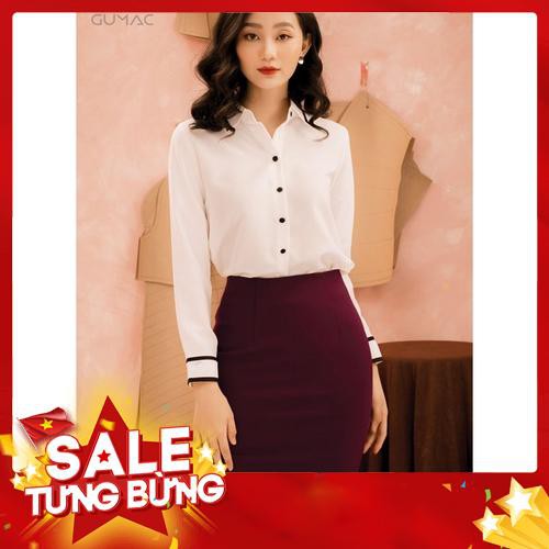 Áo sơ mi phối viền GUMAC A22023 - Hàng nhập khẩu