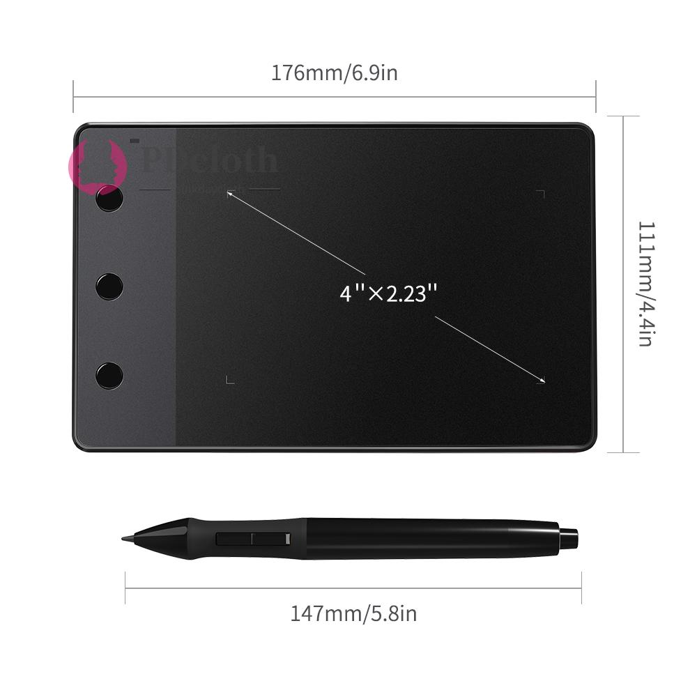 Bảng Mạch Huion H420 4x2.23 Inch Kèm 3 Chìa Khóa 2048 Cho Máy Tính Bảng Cảm Ứng Kèm Phụ Kiện