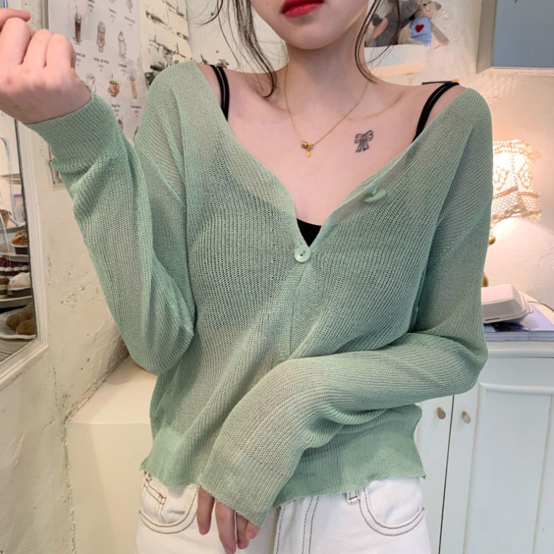 Áo Khoác Cardigan Tay Dài Màu Sắc Ngọt Ngào Cho Nữ | BigBuy360 - bigbuy360.vn
