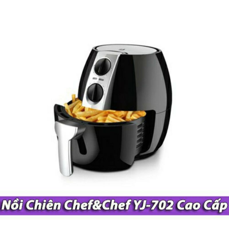 [HOÀN XU] NỒI CHIÊN KHÔNG DẦU 6.5lit chef &amp; chef YJ-702