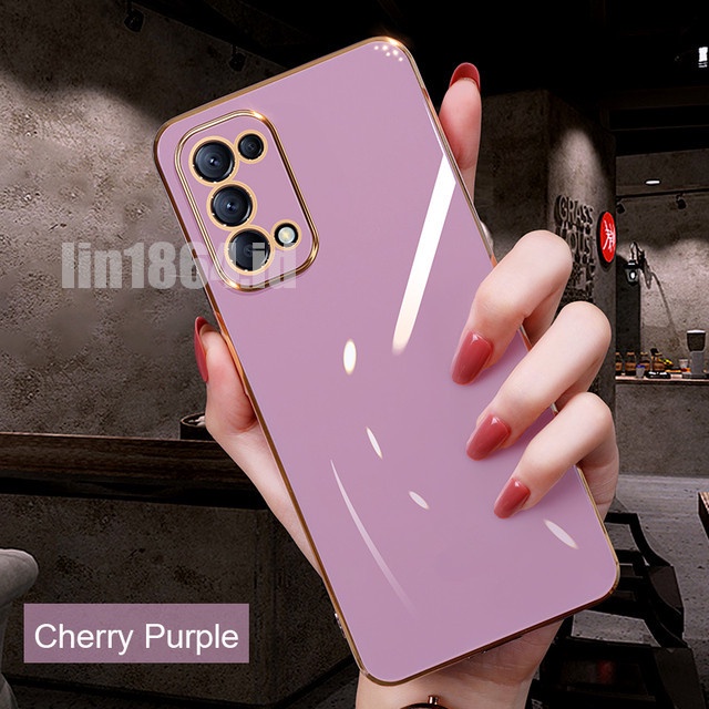 ốp lưng điện thoại mạ sang trọng tương thích Cho Oppo A94 A53 2020 A32 A12 A5 2020 A9 2020 A11K A91 A52 A15 A15S Reno5 Pro Reno6 Pro Ốp mềm silicon TPU trong suốt case
