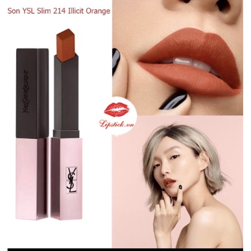 Son YSL Slim mới vỏ hồng các màu 214,215,203,207 .. các mầu