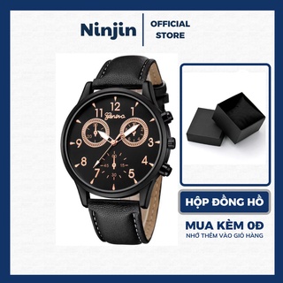 Đồng hồ nam dây da cao cấp Geneva chống nước 3ATM đồng hồ thời trang cho nam giá rẻ sang trọng lịch lãm