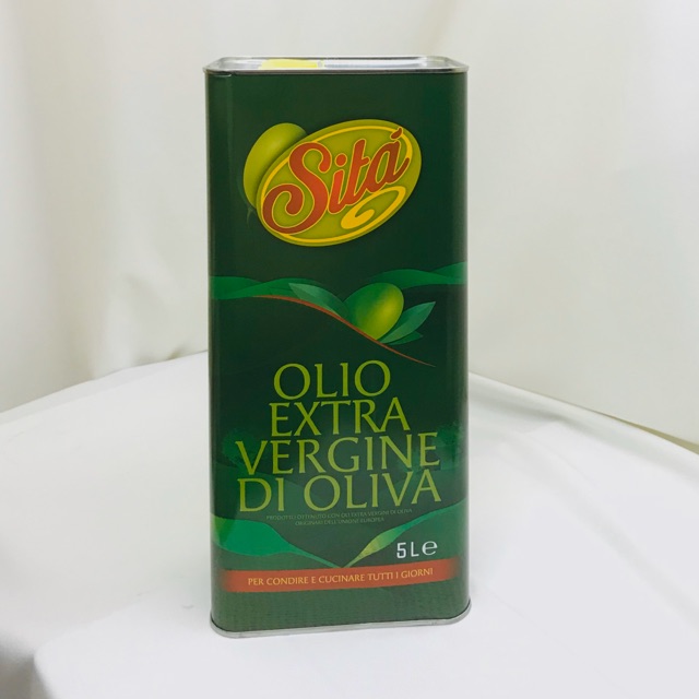 100% của Ý - Oliu extra virgin 5Lit - Dầu oliu siêu nguyên chất 5Lit - Dầu oliu extra Sita 5Lit